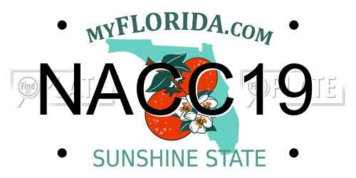 NACC19 Florida License Plate
