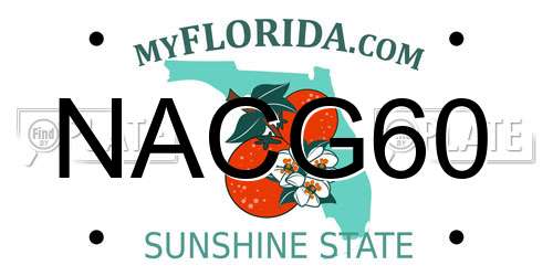 NACG60 Florida License Plate