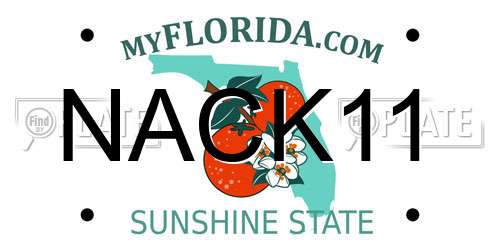 NACK11 Florida License Plate