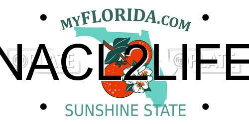 NACL2LIFE Florida License Plate