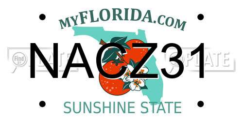 NACZ31 Florida License Plate