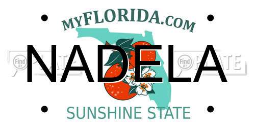 NADELA Florida License Plate