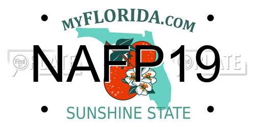 NAFP19 Florida License Plate