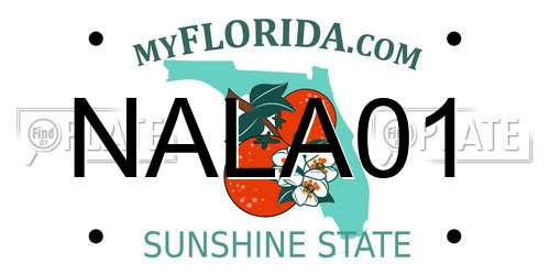 NALA01 Florida License Plate