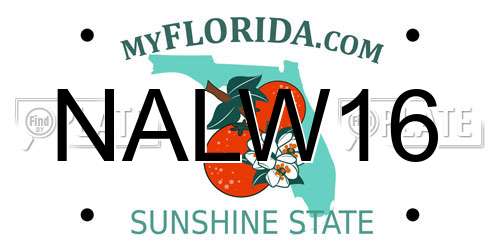 NALW16 Florida License Plate