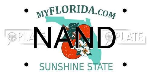 NAND Florida License Plate