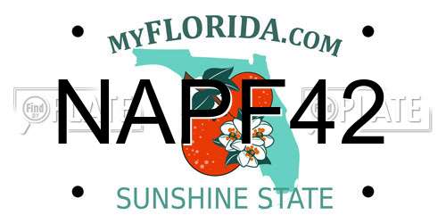 NAPF42 Florida License Plate