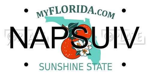 NAPSUIV Florida License Plate