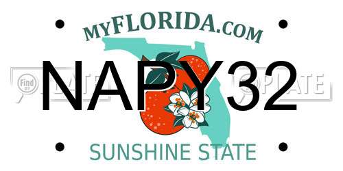 NAPY32 Florida License Plate
