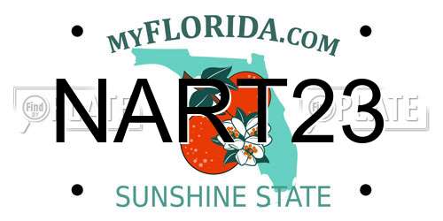 NART23 Florida License Plate
