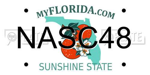 NASC48 Florida License Plate