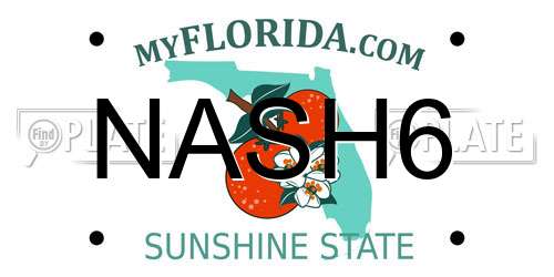 NASH6 Florida License Plate