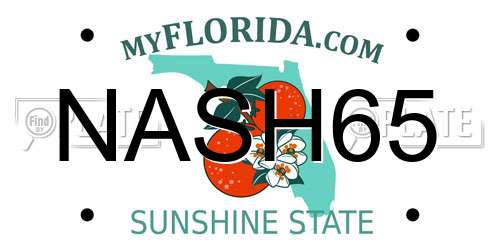 NASH65 Florida License Plate