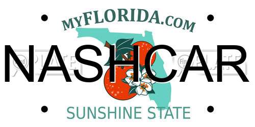 NASHCAR Florida License Plate