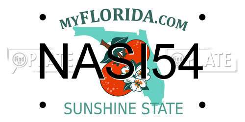 NASI54 Florida License Plate