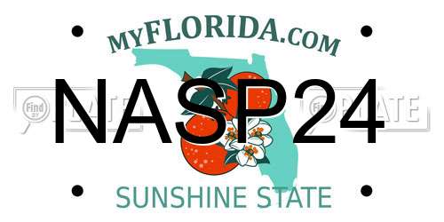 NASP24 Florida License Plate
