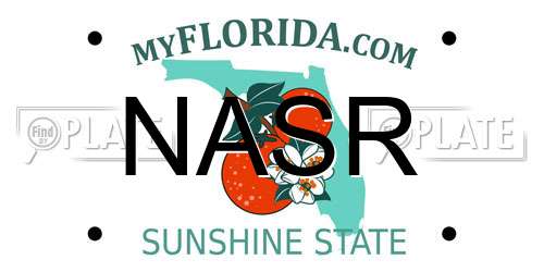 NASR Florida License Plate