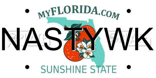 NASTYWK Florida License Plate