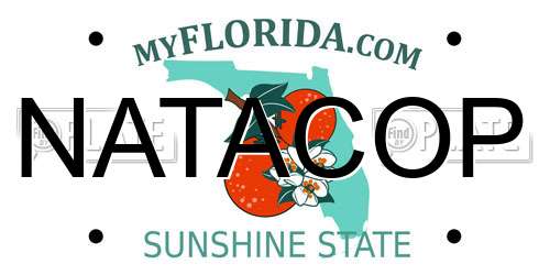 NATACOP Florida License Plate