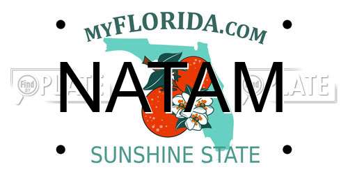 NATAM Florida License Plate