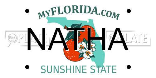 NATHA Florida License Plate