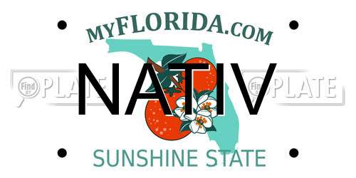 NATIV Florida License Plate