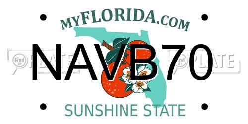 NAVB70 Florida License Plate