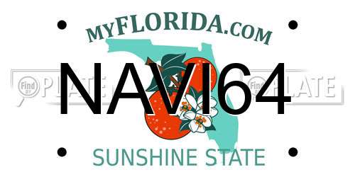 NAVI64 Florida License Plate