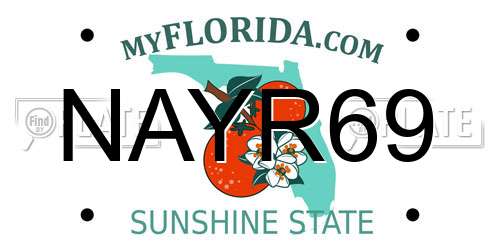 NAYR69 Florida License Plate