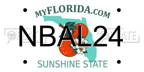 NBAL24 Florida License Plate