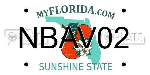 NBAV02 Florida License Plate