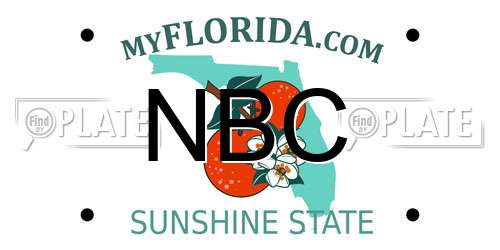 NBC Florida License Plate