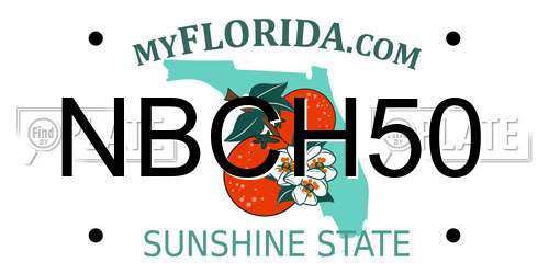 NBCH50 Florida License Plate
