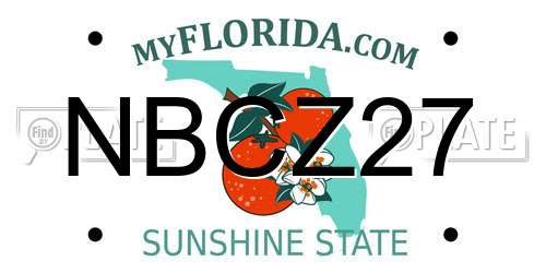 NBCZ27 Florida License Plate