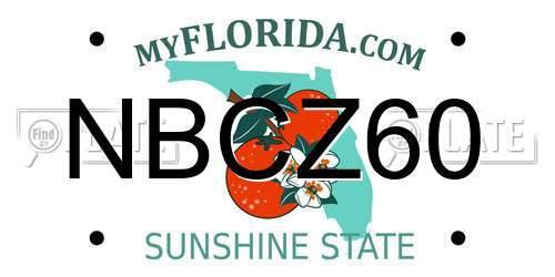 NBCZ60 Florida License Plate