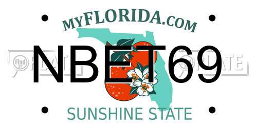 NBET69 Florida License Plate