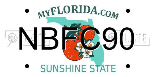 NBFC90 Florida License Plate