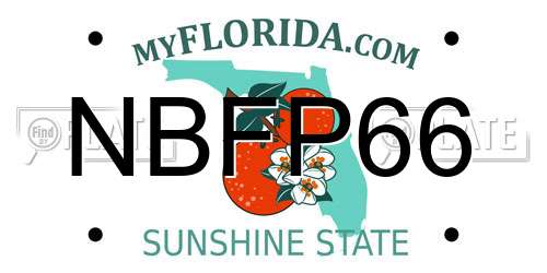 NBFP66 Florida License Plate