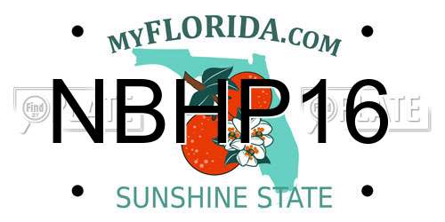 NBHP16 Florida License Plate