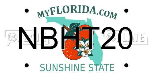 NBHT20 Florida License Plate