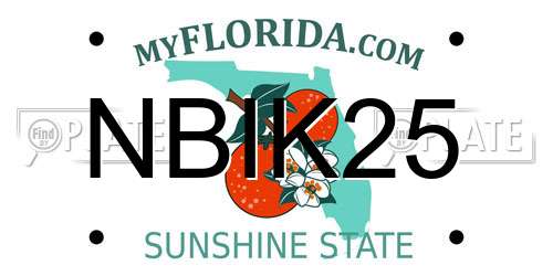 NBIK25 Florida License Plate