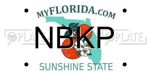 NBKP Florida License Plate