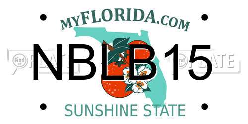 NBLB15 Florida License Plate