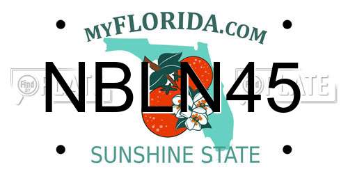NBLN45 Florida License Plate