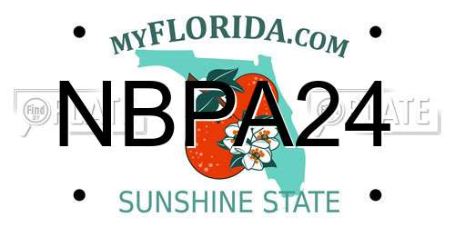 NBPA24 Florida License Plate