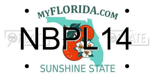 NBPL14 Florida License Plate