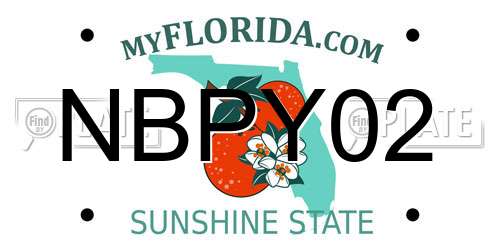 NBPY02 Florida License Plate