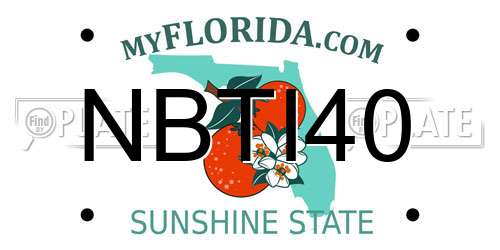 NBTI40 Florida License Plate