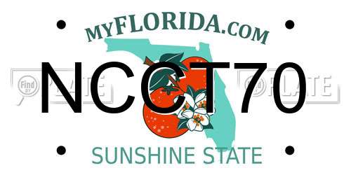 NCCT70 Florida License Plate