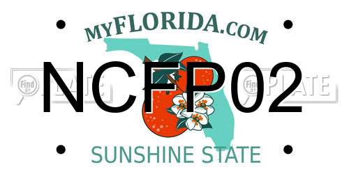 NCFP02 Florida License Plate